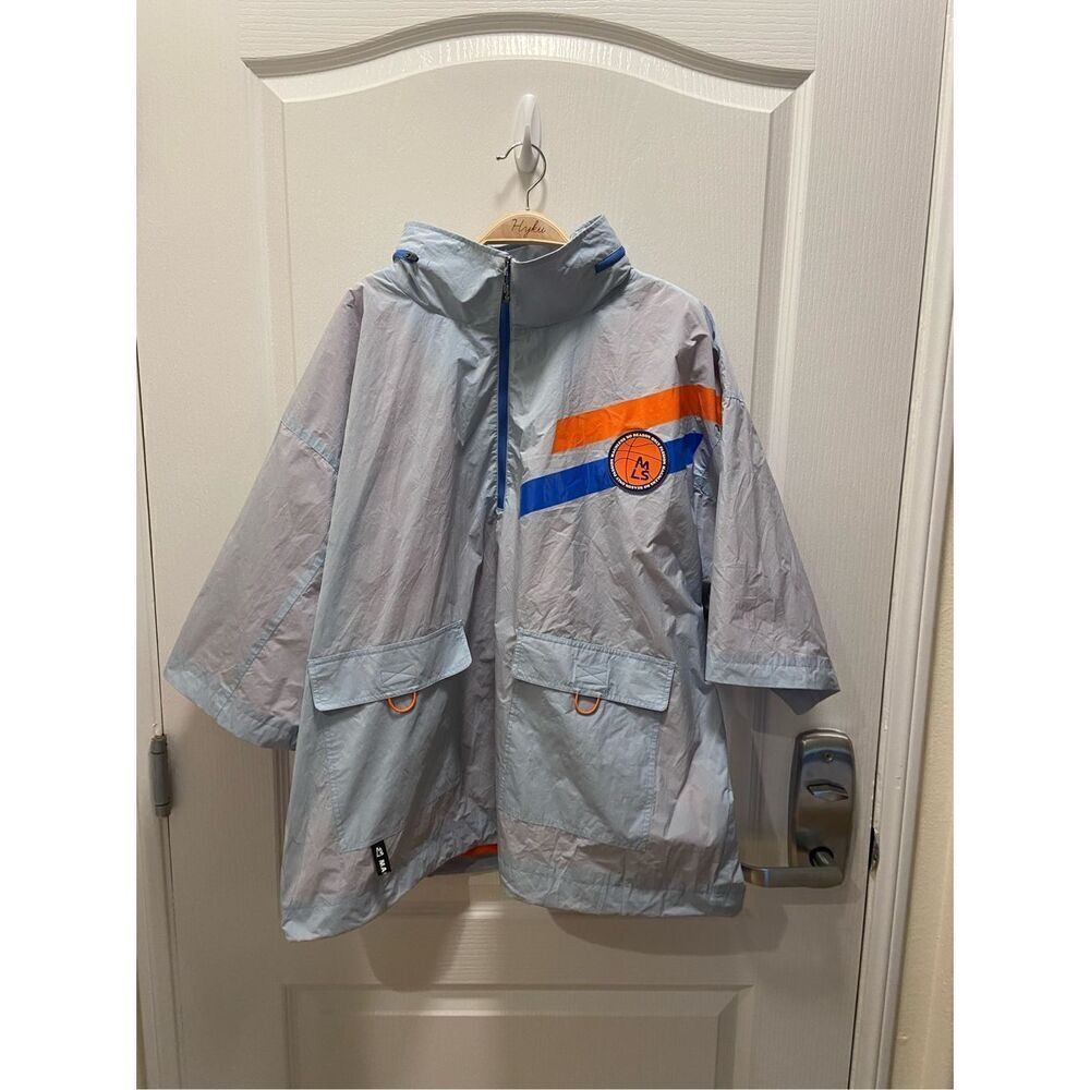 MAGNLENS Blue ANORAK  ACTIVE Lightweight Windbreaker Jacket NWOT $285 - Picture 4 of 6